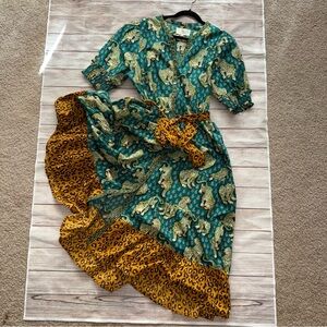 Printfresh Tiger Queen Grand Entrance Dress 100% Organic Cotton XL